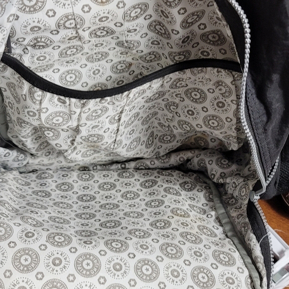 Kipling Hiker Hal Expandable Large Backpack Nylon Black No Monkey - Picture 16 of 16